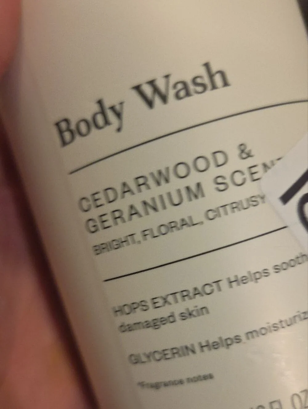 Goodfellow & Co Body Wash in White and Brown Bottle